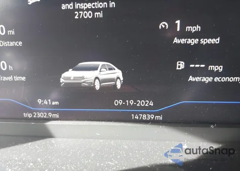 2019 Volkswagen Jetta 1.4T Sel from USA, damaged, VIN 3VWE57BU2KM110724
